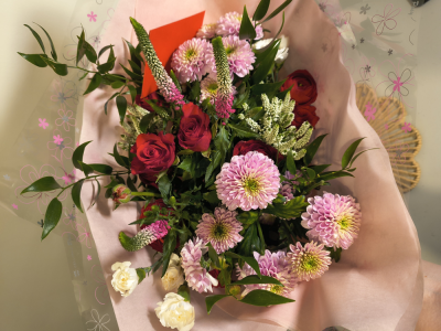 The Enchanted Heart - The Enchanted Heart blends soft pink and rich red blooms into a modern, romantic bouquet with a dreamy, delicate feel. Its gentle textures and warm tones create a sweet, elegant expression of affection — perfect for moments meant to feel intimate and unforgettable.